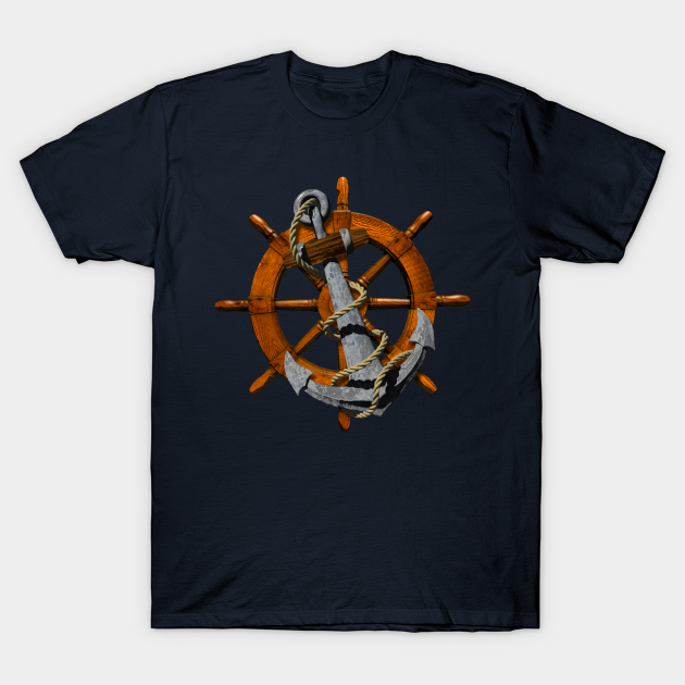 Anchor Helm Nautical Sailing - Anchor - T-Shirt | TeePublic