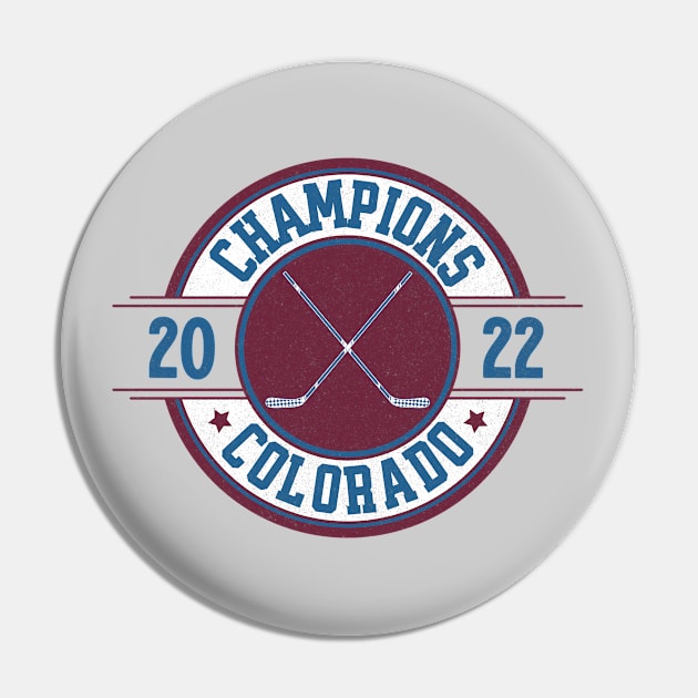 Colorado Hockey 2022 Champions Pin by Ruffeli