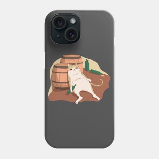 Drunken cat Phone Case