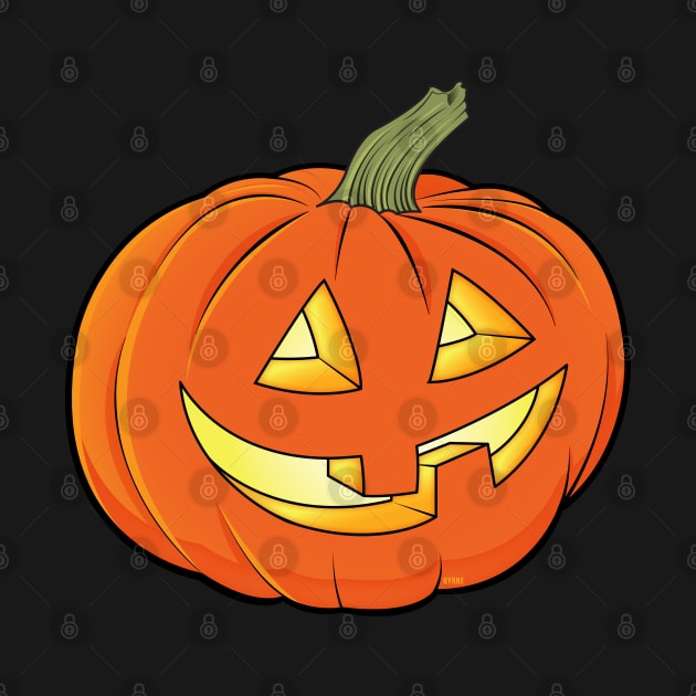 Grinning Pumpkin by Assertive Shirts