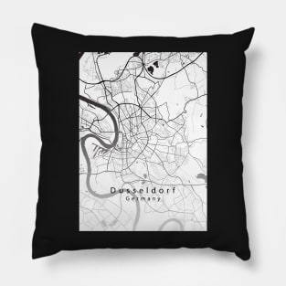 Düsseldorf Germany City Map Pillow