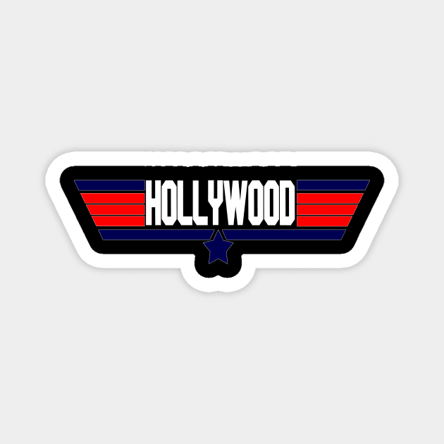 "Hollywood" Fighter pilot 80's movie design Magnet by Yoda