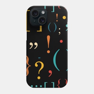 Punctuation Pattern (Retro) Phone Case