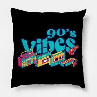 Vintage 90's Vibes Retro Pillow