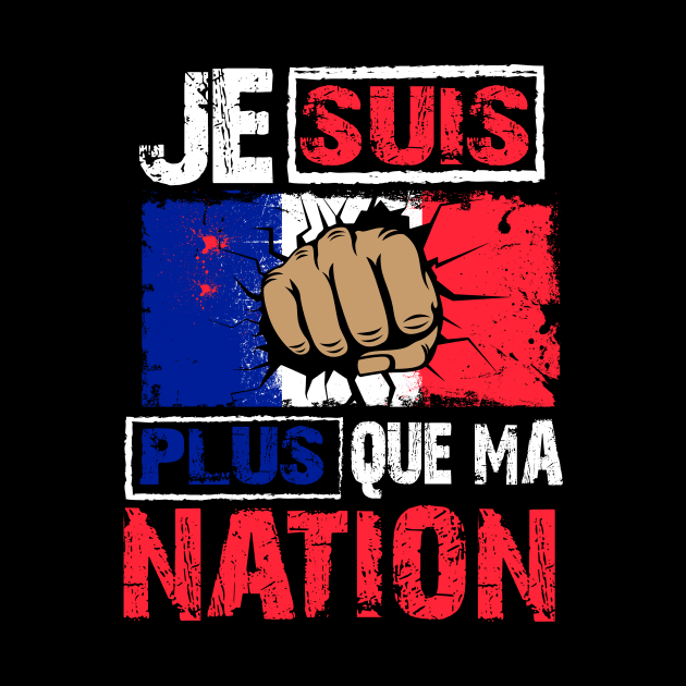 Anti Patriotism Design France by Qwerdenker Music Merch