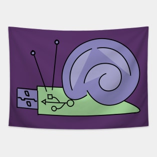 USB Snail Tapestry