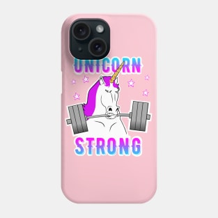 Unicorn strong, barbell unicorn, unicorn fitness Phone Case