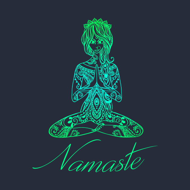Namaste Yoga Yoga TShirt TeePublic