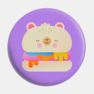 Burger Bear Pin