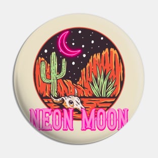Vintage Neon Moon Howdy Western Country Pin