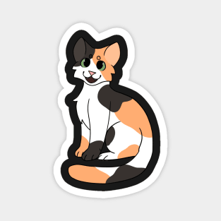 Calico Cat Sitting Magnet