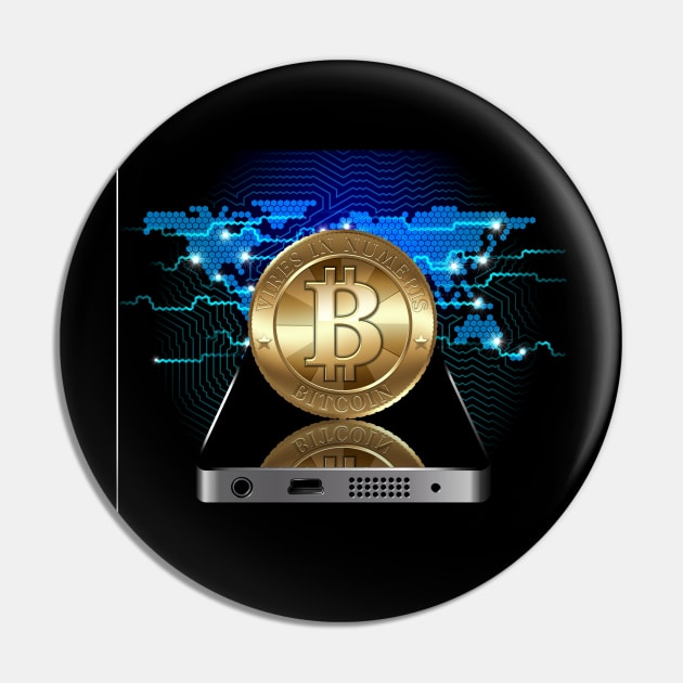 Bitcoin Concept Pin by Mechanik