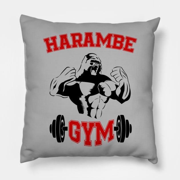 Harambe Gym Pillow by teemazong