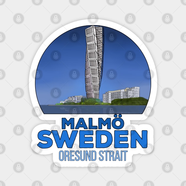 Sweden Malmo Magnet by DiegoCarvalho