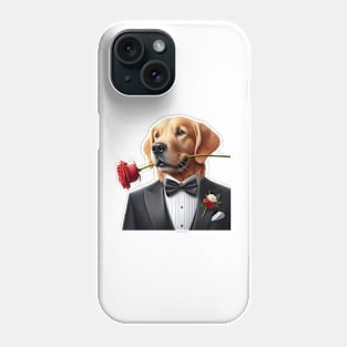 Golden Retriever Gentlemen Phone Case