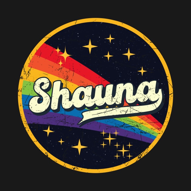 Shauna // Rainbow In Space Vintage Grunge-Style by LMW Art