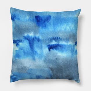 Watercolor clouds pattern Pillow