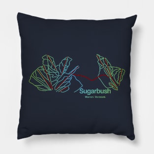 Sugarbush Trail Map Pillow