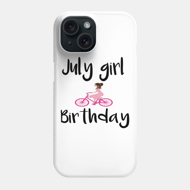 july girl birthday Phone Case by merysam