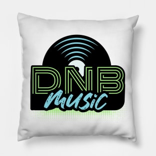 DNB - Music Vinyl (blue/green) Pillow