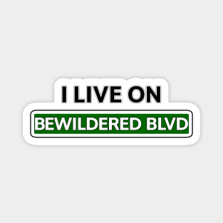 I live on Bewildered Blvd Magnet