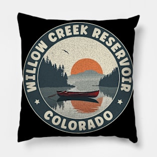 Willow Creek Reservoir Colorado Sunset Pillow