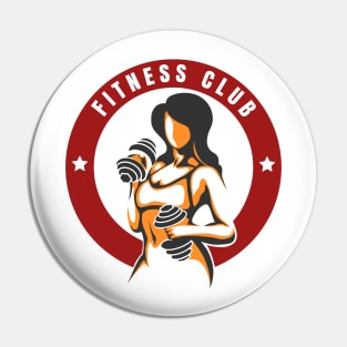 Fitness Club Color emblem Pin