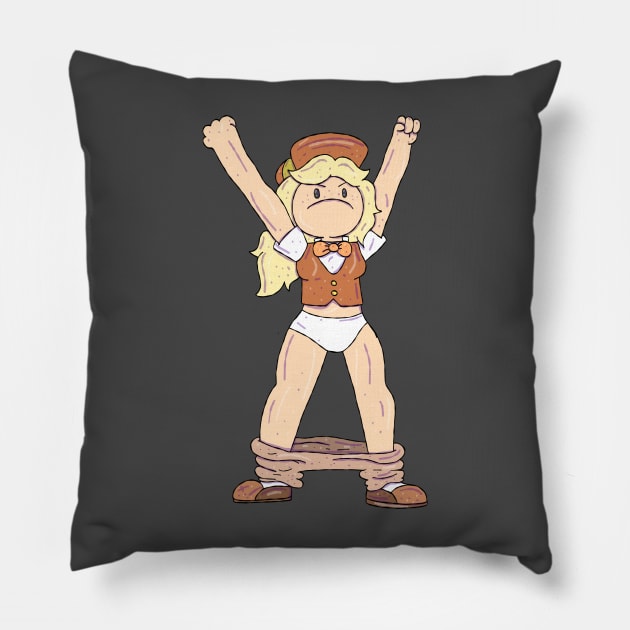 Fionna and Cake - Pants Down Pillow by surfinggiraffecomics