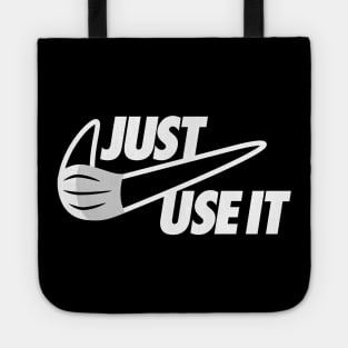 Just Use the Mask (White) Tote