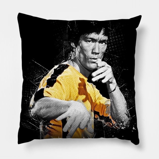 Bruce Lee Pillow by Creativedy Stuff