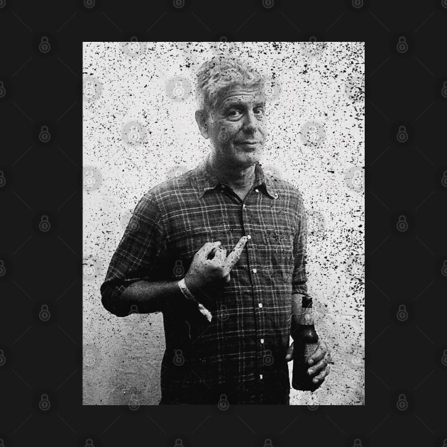 Vintage Anthony Bourdain Legendary Chef by Gumilang