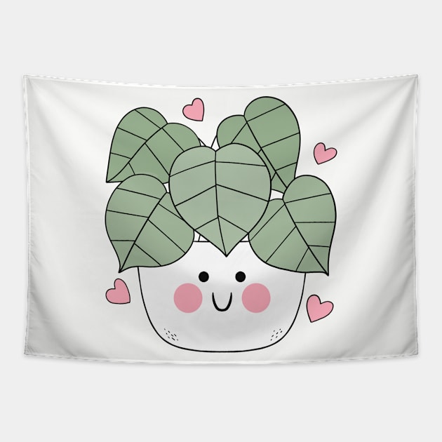 Cute Plant Tapestry by Sam Pernoski