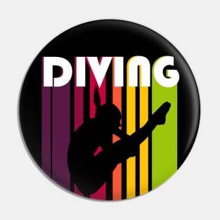 High Diver Funny Springboard Diving Girls Gifts Pin