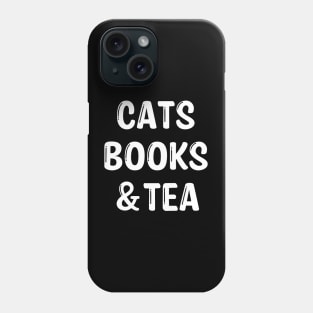 Cats Books & Tea Phone Case
