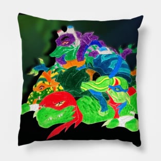 Turtle Pile - Rise of the TMNT Pillow