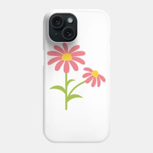 Cute Cartoon Red Daisy Phone Case