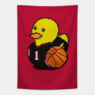 Heat Basketball Rubber Duck 2 Tapestry