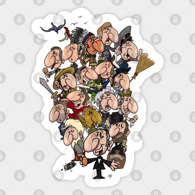 All the Mel Mel Brooks Sticker TeePublic