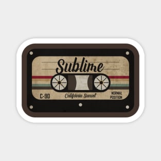 California Sunset Cassette Magnet