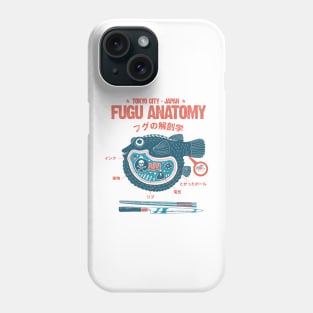 Fugu anatomy Tokyo Phone Case