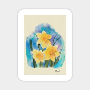 Daffodils 2 Magnet