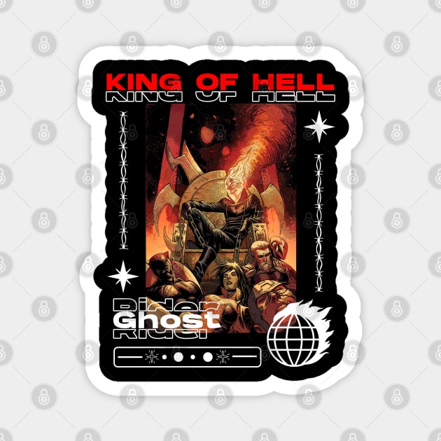 GHOST RIDER KING OF HELL (MARVEL) - Streetwear Style Magnet by Skywiz