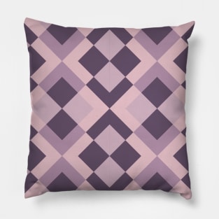 Purple Tile Patterns Pillow