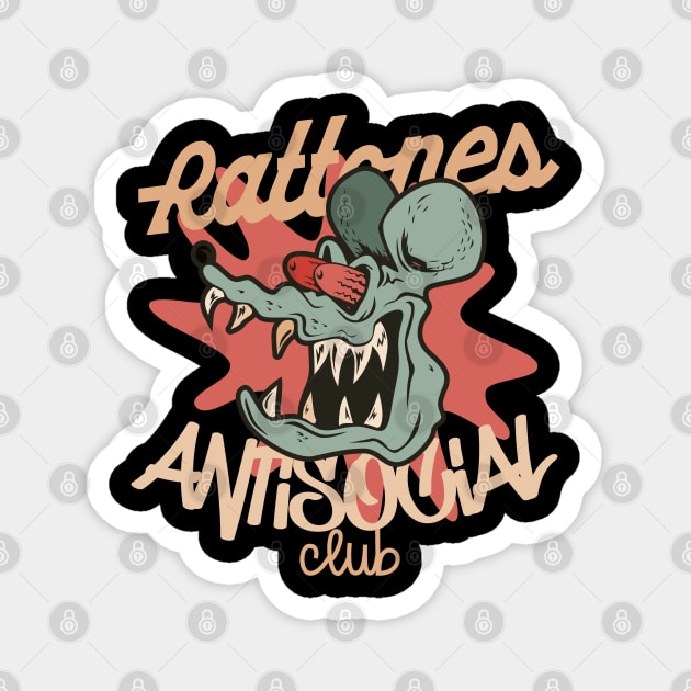 Rattones AntiSocial Club Magnet by SpaceWiz95