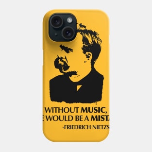 Nietzsche Quote about Music Phone Case