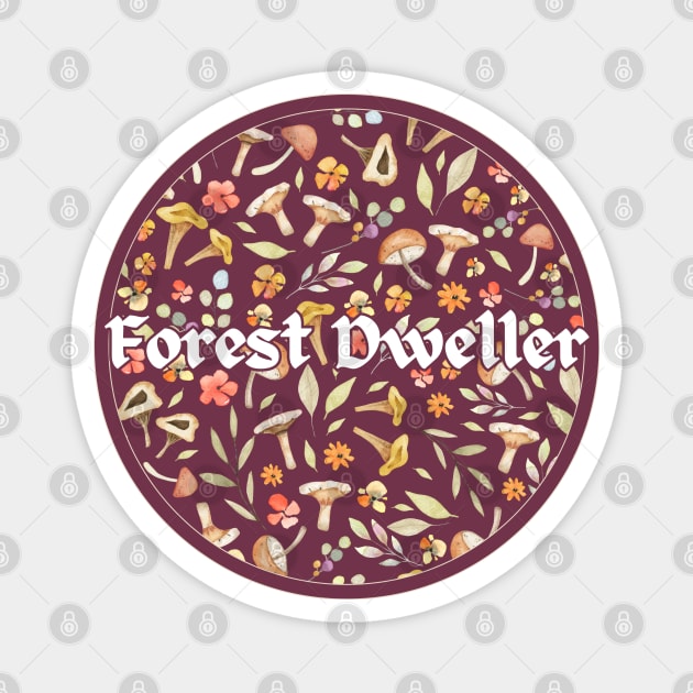 Forest Dweller Painterly Magnet by Four Season Foraging