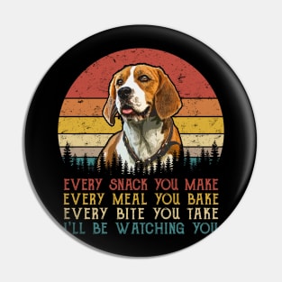 Retro Beagles Every Snack You Make Every Meal You Bake Pin