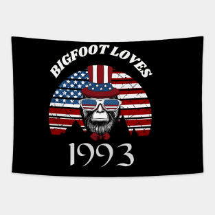 Bigfoot loves America and People born in 1993 Tapestry