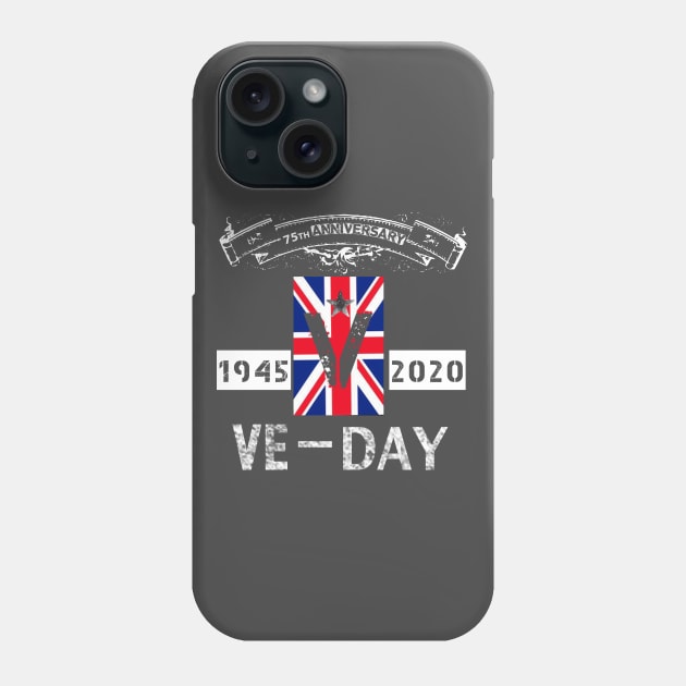 V-E Day 75th Anniversary V Phone Case by Halmoswi