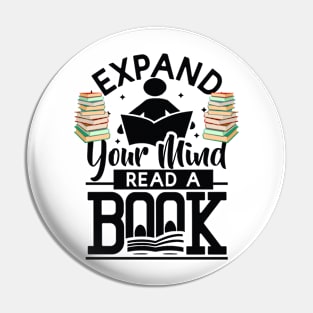 expand your mind read a book Pin